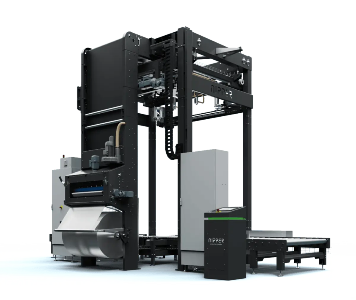 Automatic stretch wrapping machine for pallet wrapping and end-of-line packaging automatic-stretch-wrapping-machine
