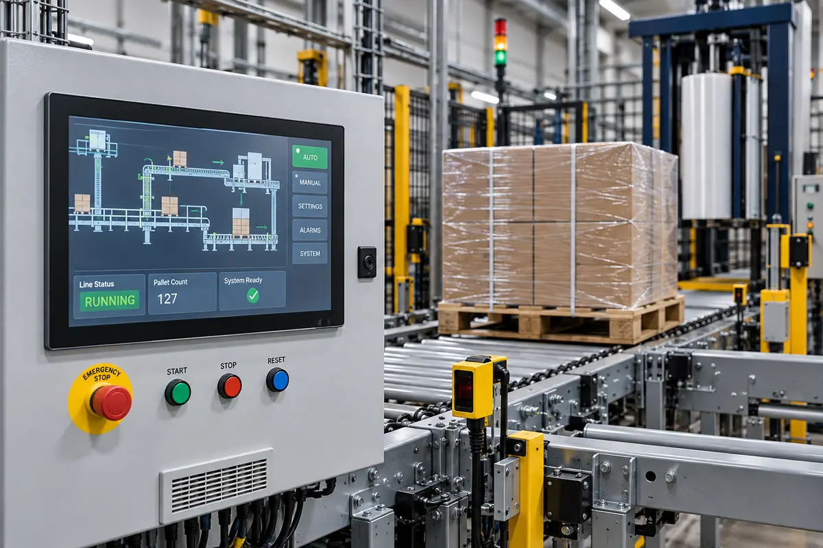 Pallet Conveyor Controls & Integration Control system for an automated pallet conveyor line