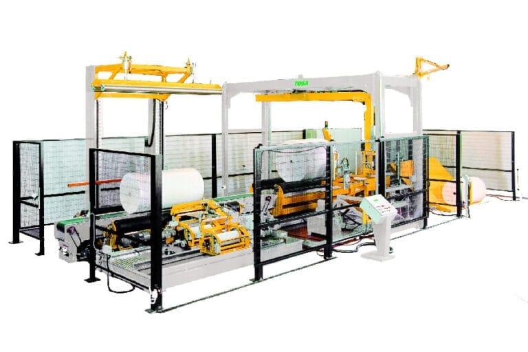 TOSA Automatic Strapping System TOSA automatic strapping system integrated into a packaging line